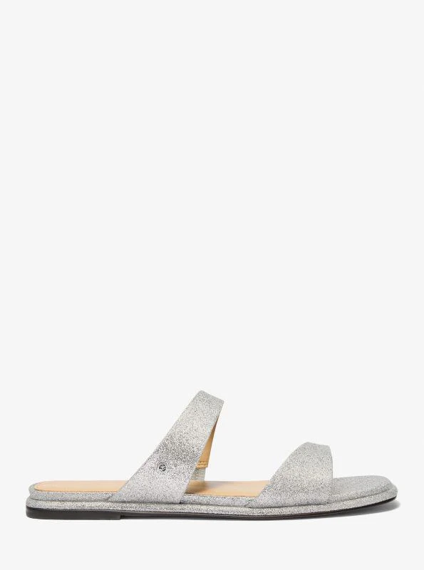 Michael Kors Jaida Glitter Embellished Leather Sandal 2