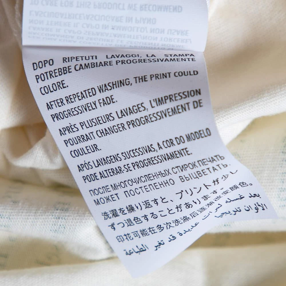 Gucci Gucci Cream Cotton Manifesto Mask Printed Crew Neck T-Shirt XS 7
