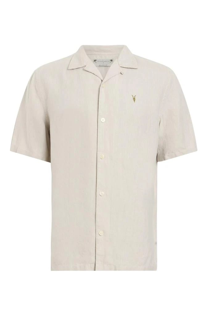 ALL SAINTS Audley Button-Up Camp Shirt 4