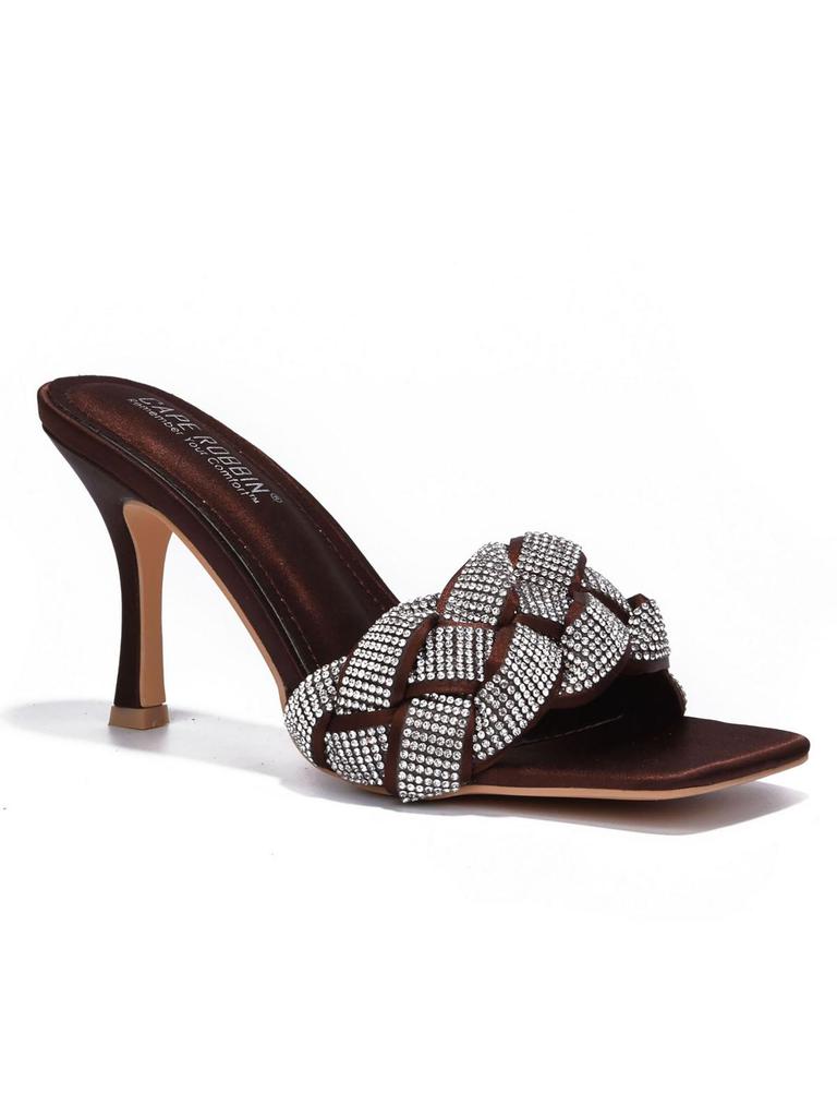 Cape Robbin Rewind Womens Satin Embellished Heels