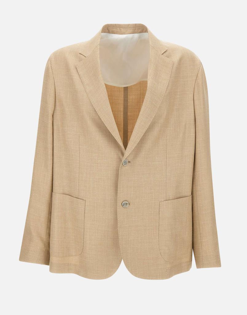 BARBA Wool, silk and linen blazer