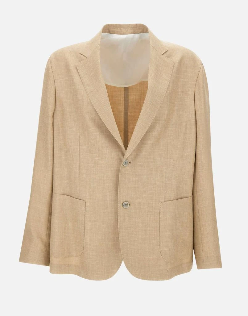 BARBA Wool, silk and linen blazer 1