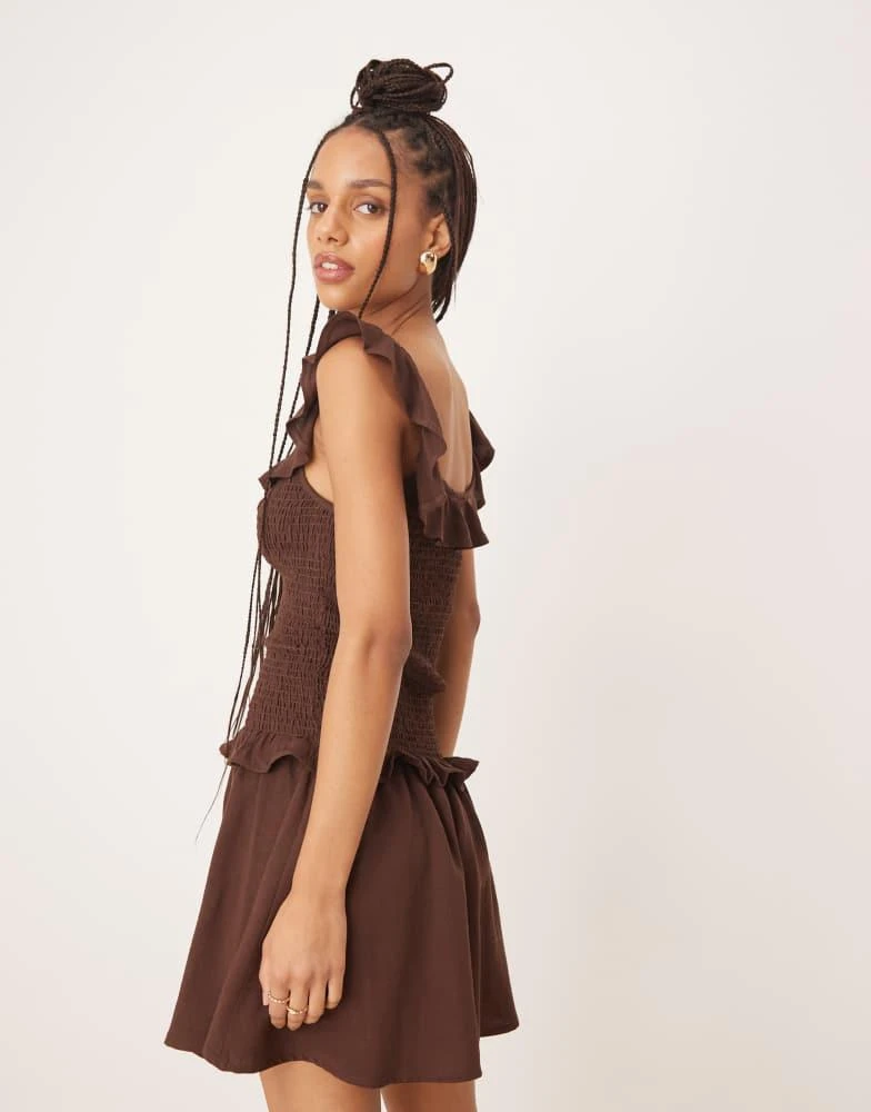 blue dress for baby girl Odela Strapless Drop Waist Maxi Dress | Chocolate | Womens main image 1