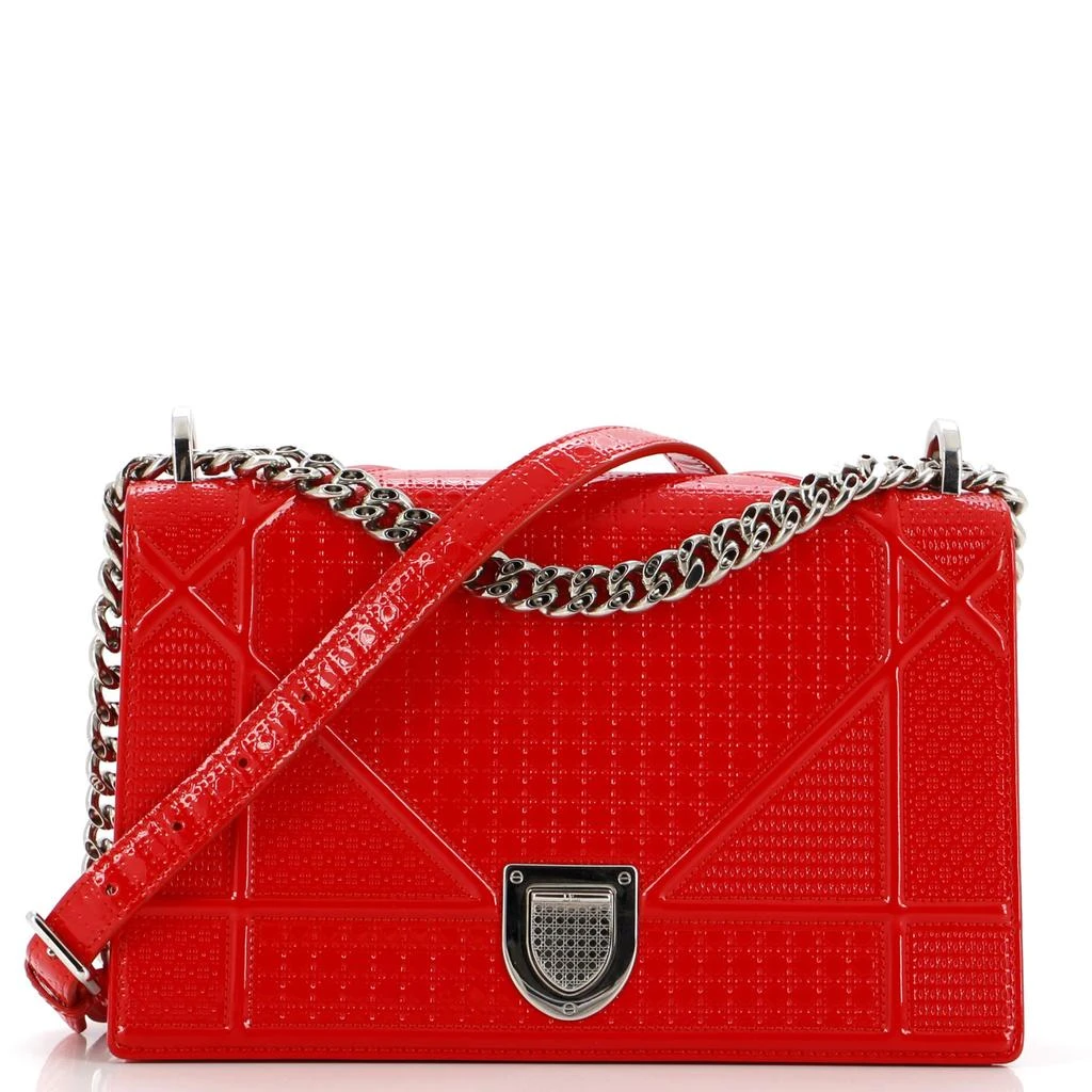 Dior Diorama Flap Bag Cannage Embossed Patent Medium 1