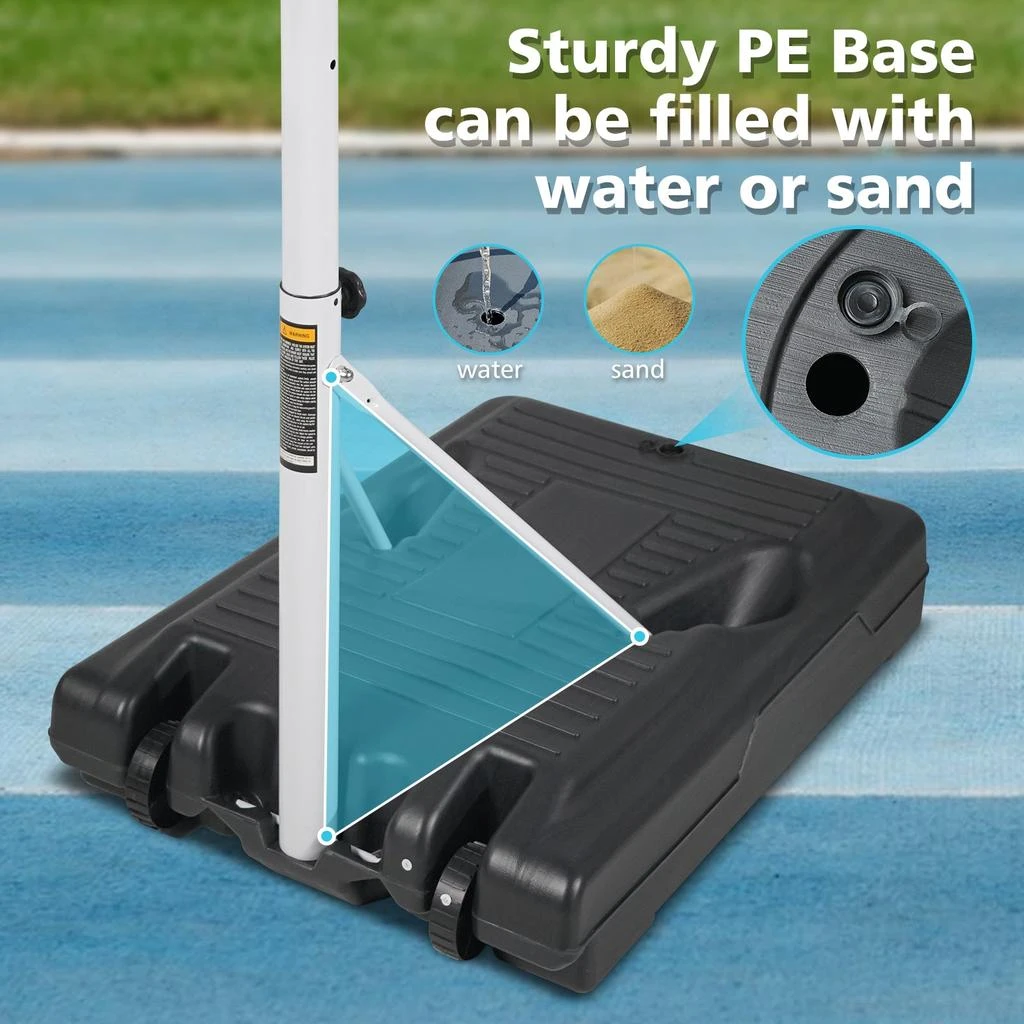 Streamdale Furniture Streamdale Portable Poolside Basketball Hoop System for Endless Summer Fun 5