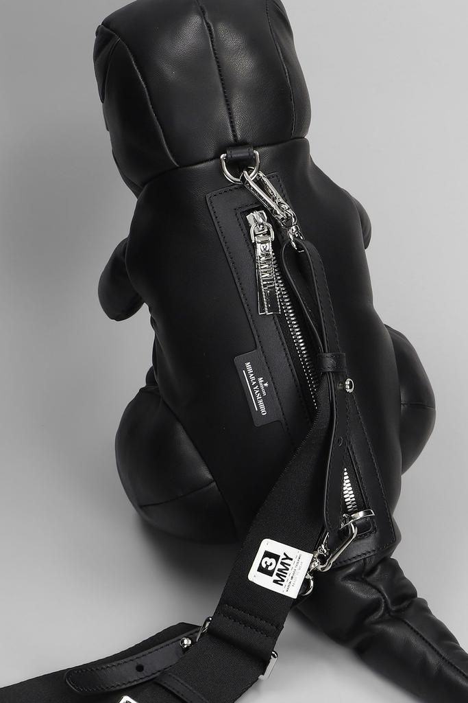 Mihara Yasuhiro Shoulder Bag In Black Leather