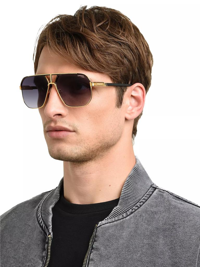 Carrera 62MM Stainless Steel Navigator Sunglasses