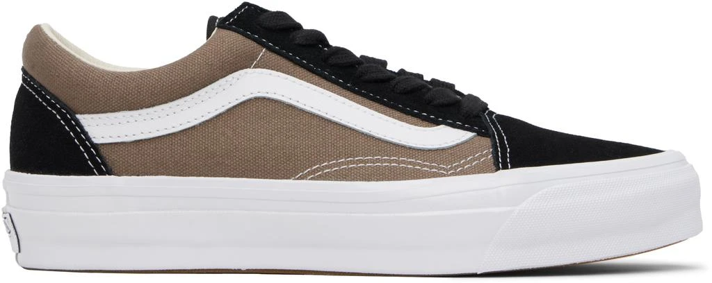 Vans Black 
Taupe Premium Old Skool Sneakers