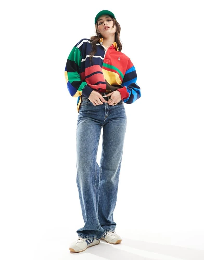 Ralph Lauren Polo Ralph Lauren multi striped rugby top with logo 3