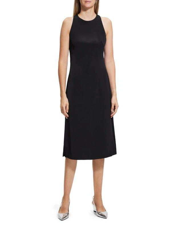Theory Criss Cross Back Midi Dress 1