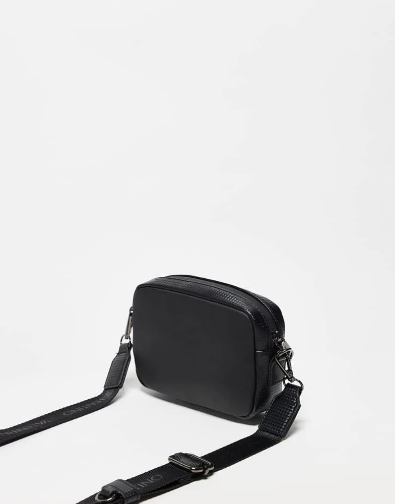 Mario Valentino Valentino cosmos textured crossbody bag with airpod case in black 3