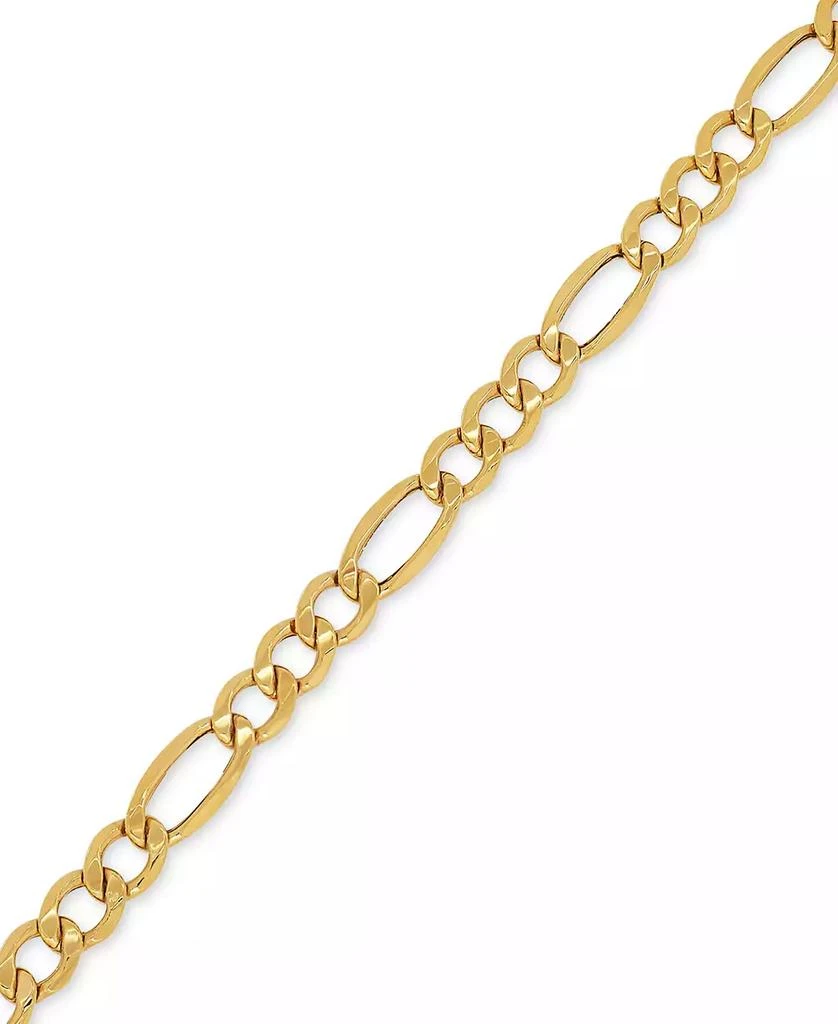 Italian Gold Lightweight Men's Figaro Link Chain Necklace (7-1/5MM) in 10k Gold 3