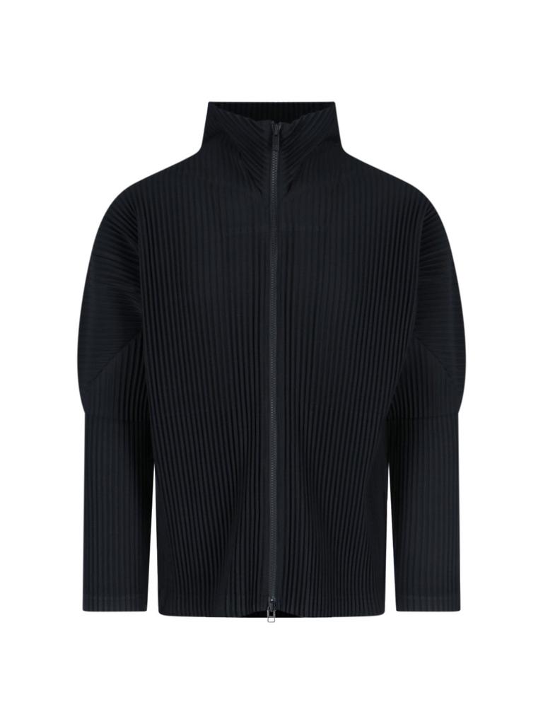 Homme Plissé Issey Miyake Homme Plissé Issey Miyake Zip-Up Knitted Cardigan