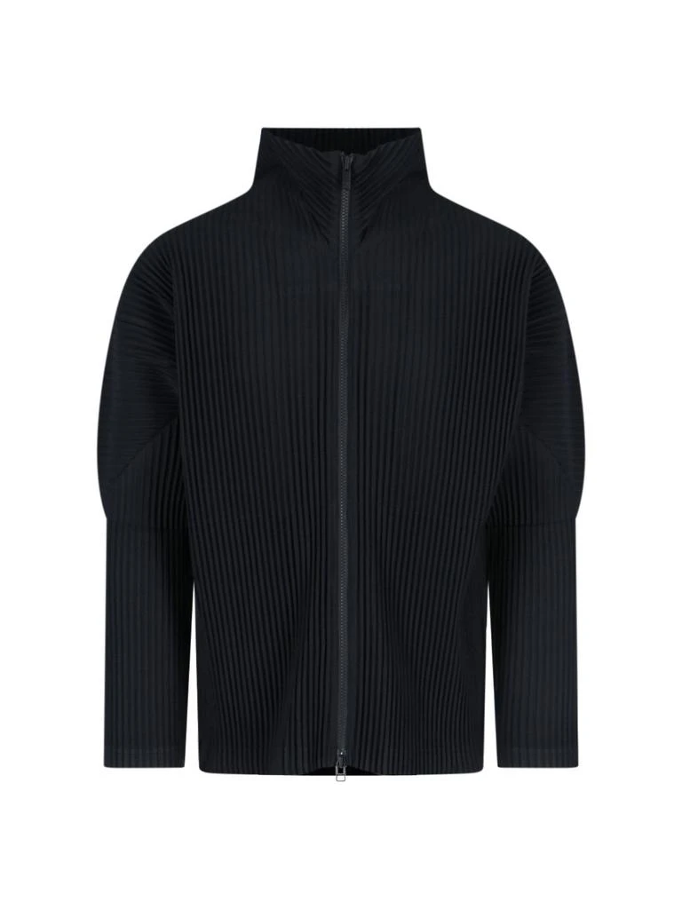 Homme Plissé Issey Miyake Homme Plissé Issey Miyake Zip-Up Knitted Cardigan 1