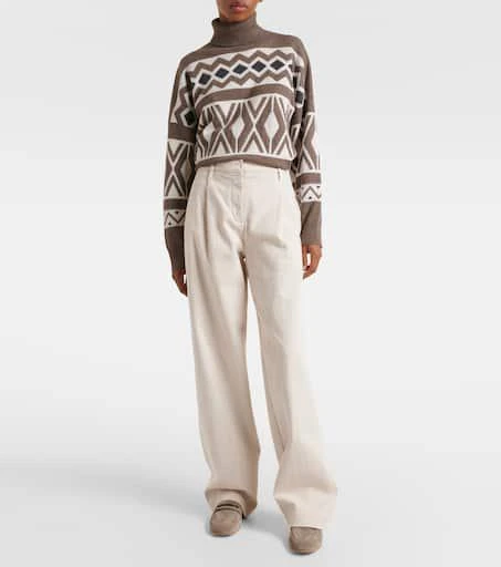 Brunello Cucinelli High-rise wide-leg jeans 6