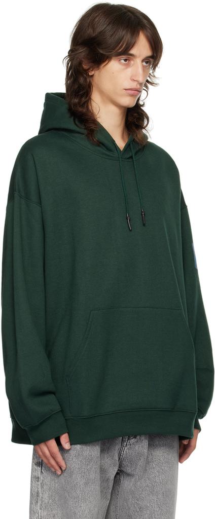 n.hoolywood Green Drawstring Hoodie