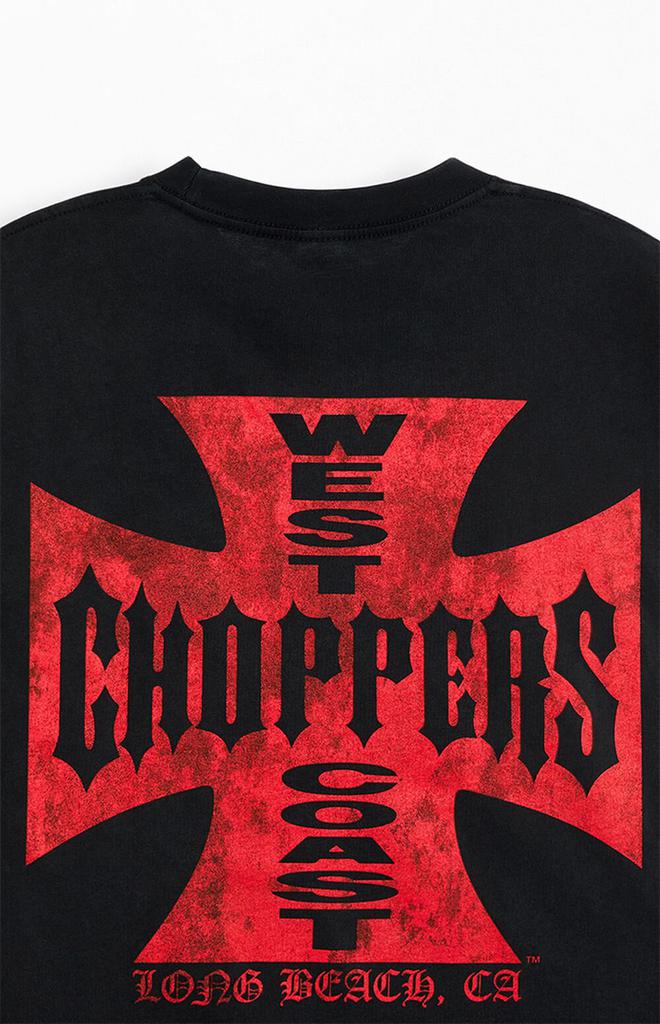 West Coast Choppers Flames Long Sleeve T-Shirt - T-Shirts