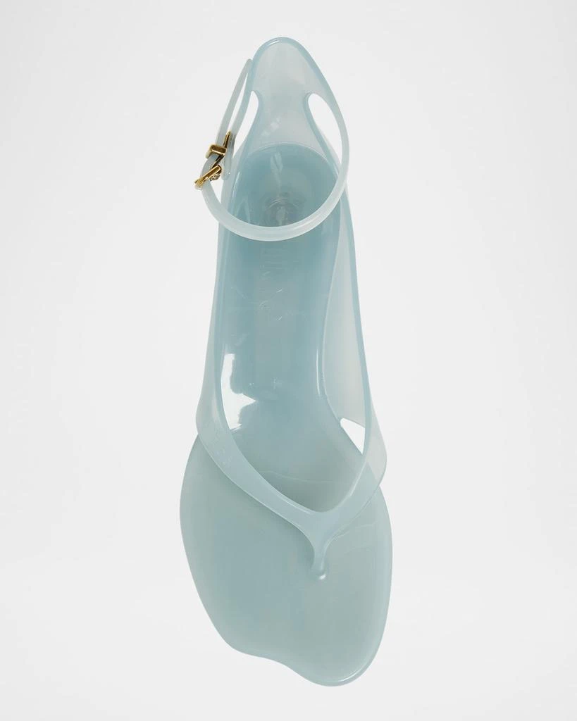 Chloé Jelly Thong Ankle-Strap Sandals 7