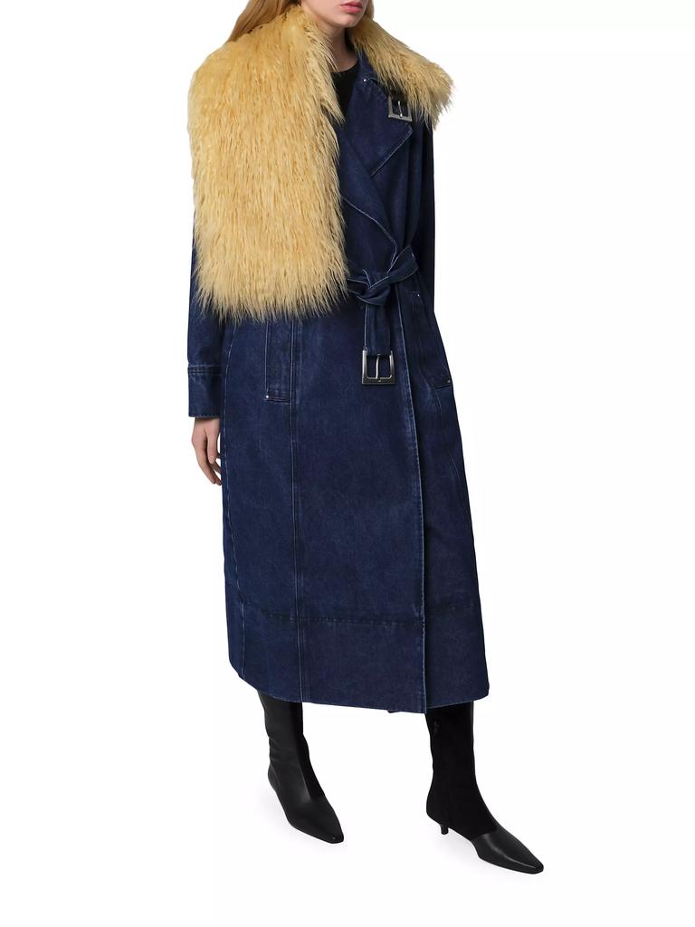 Apparis Tate Denim Trench Coat