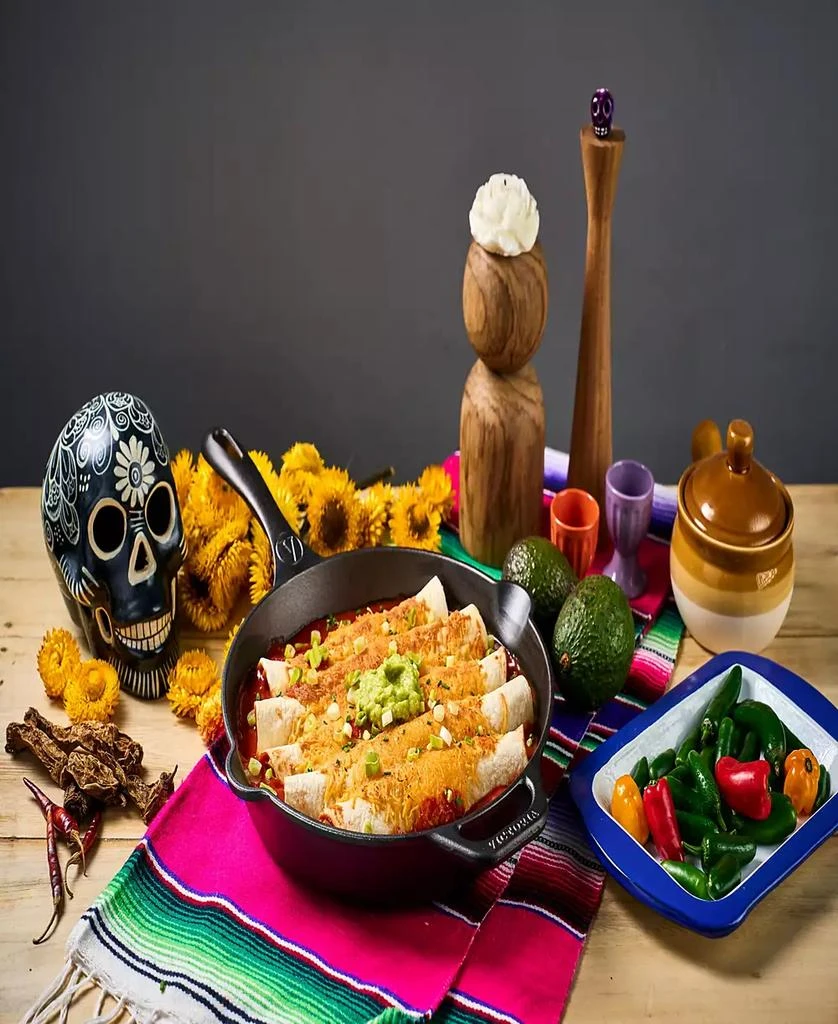 Victoria Cast Iron 12" Skillet with Helper Handle 10