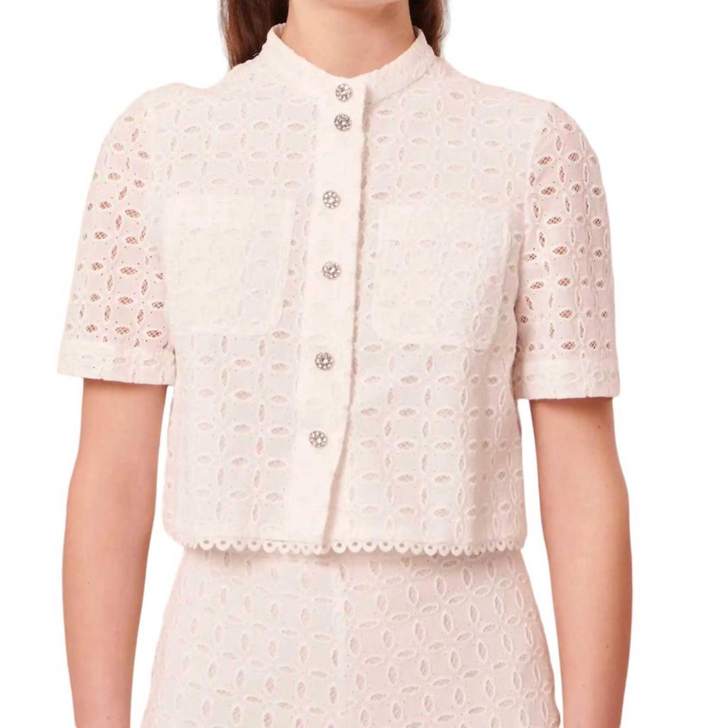 Tara Jarmon CHERYL EMBROIDERED SHIRT