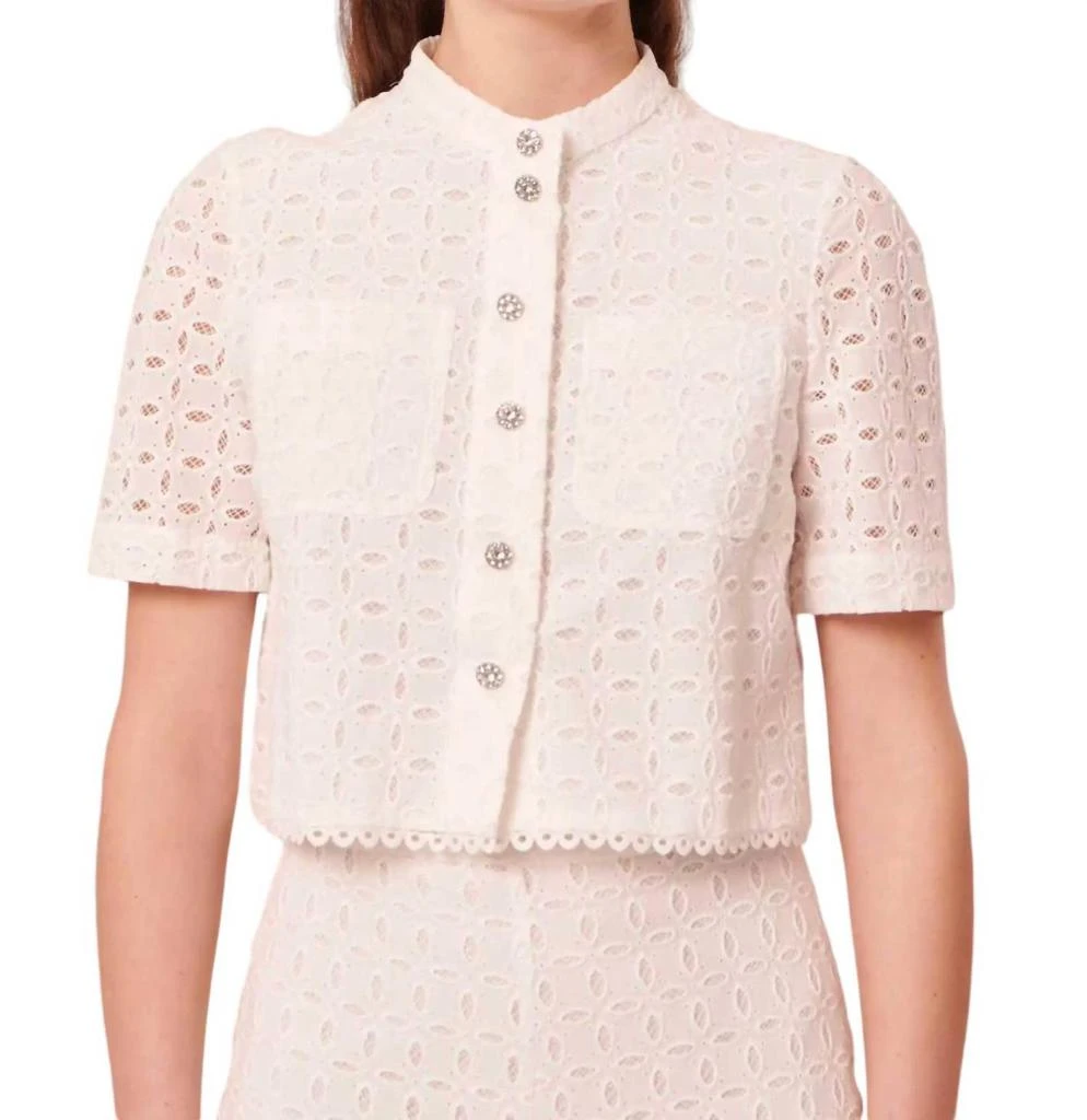 Tara Jarmon CHERYL EMBROIDERED SHIRT 1