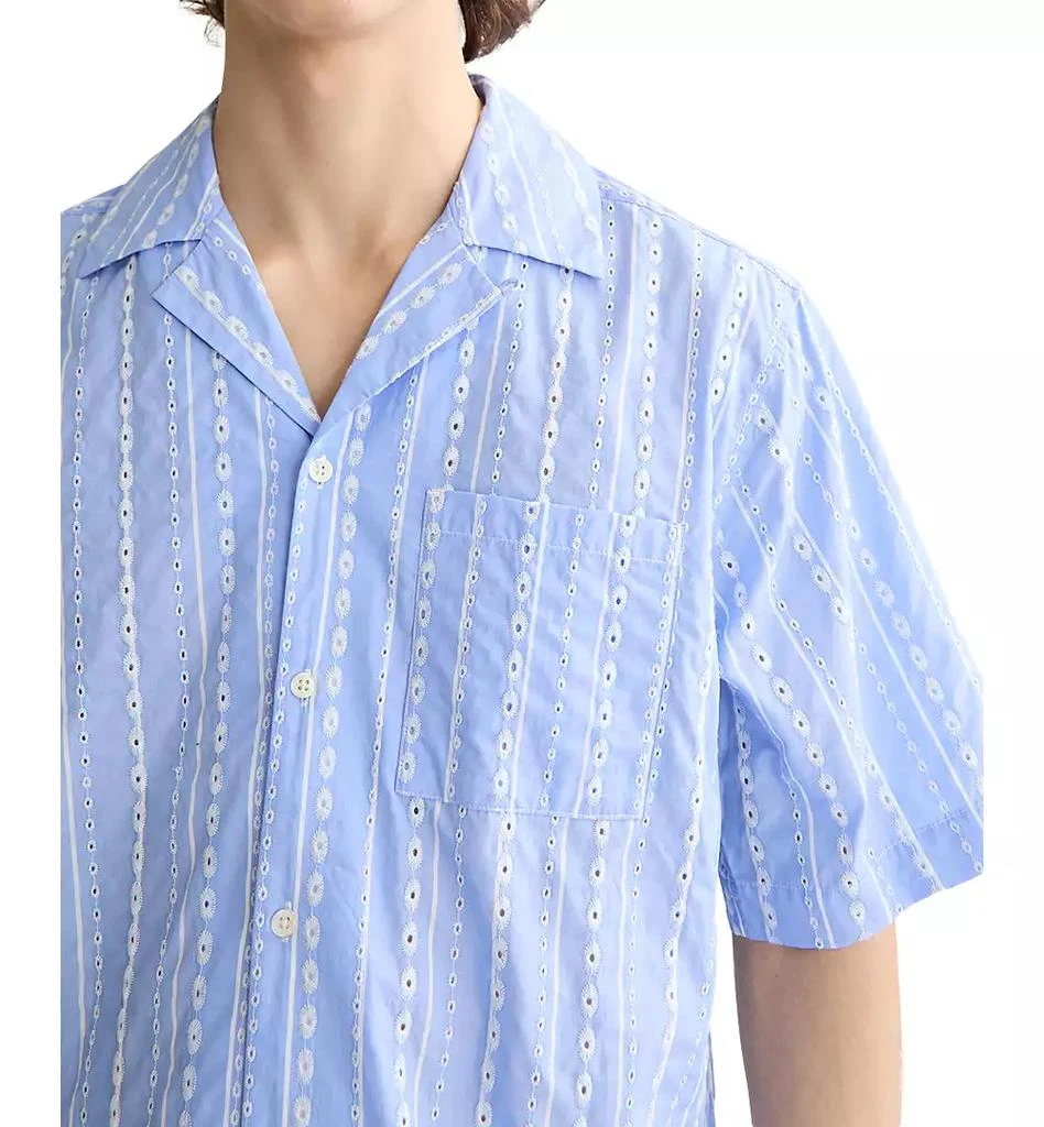 Scotch & Soda Men's Relaxed-Fit Stripe Short-Sleeve Shirt 3