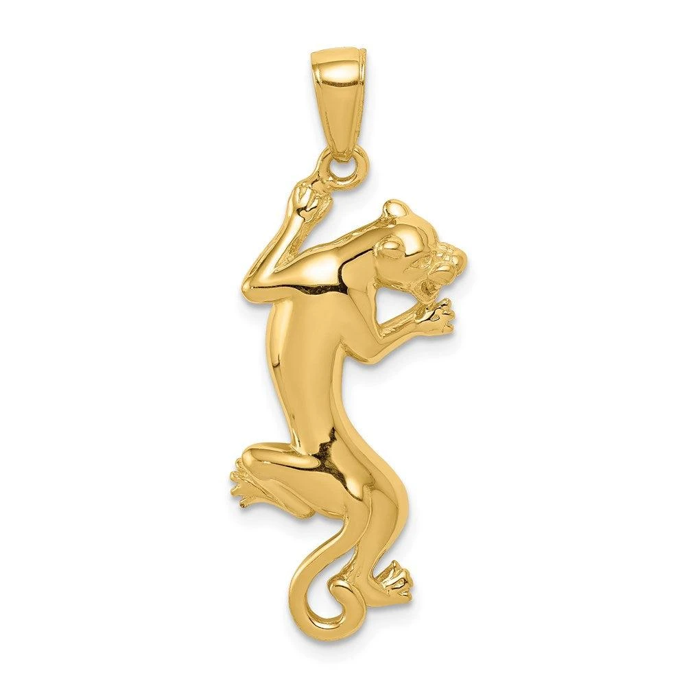 Diamond2Deal 14k Yellow Gold Gold Polished Panther Pendant from Premium Outlets