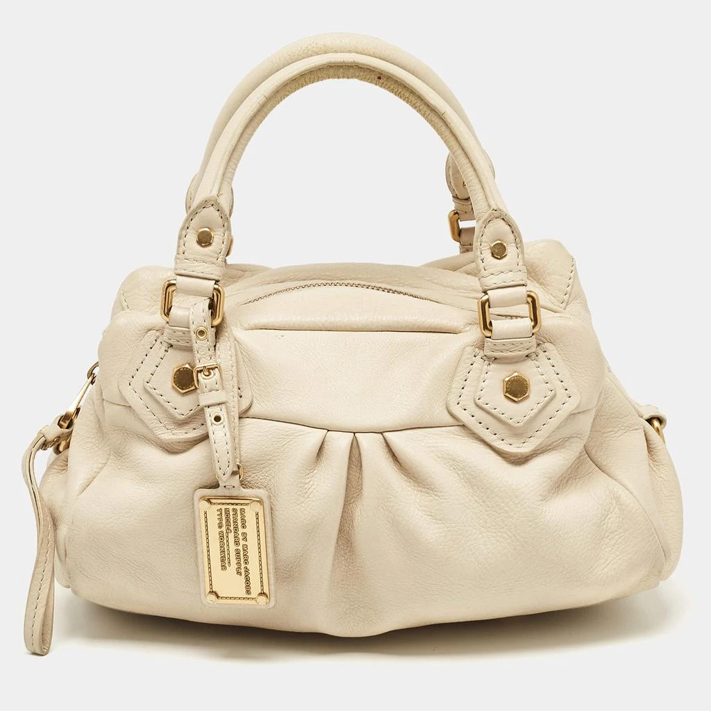 Marc Jacobs Marc by Marc Jacobs Off White Leather Classic Q Baby Groovee Satchel 1