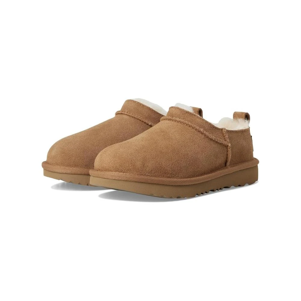 UGG Kids  Classic Micro 1174410K-CHE Boots Chestnut Brown Suede Slip-On GUG165