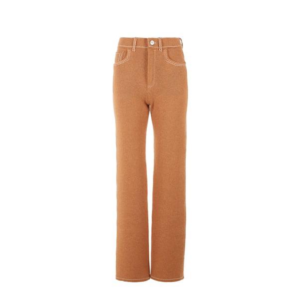 Barrie Cashmere and cotton-blend trousers