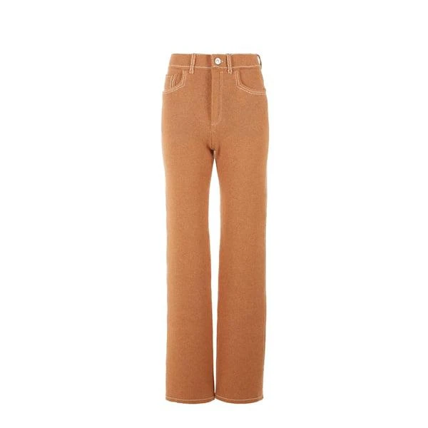 Barrie Cashmere and cotton-blend trousers 1