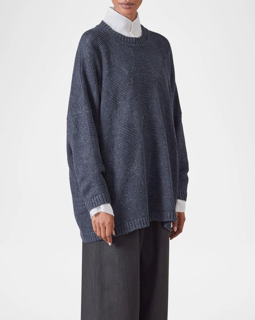 Eskandar 34 Width Round Neck Sweater (Mid Plus) 2