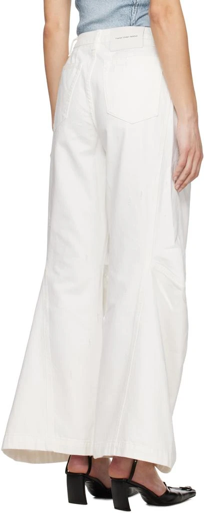 Feng Chen Wang White Cargo Jeans 3