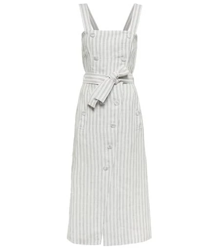 Altuzarra Audrey striped linen midi dress 1