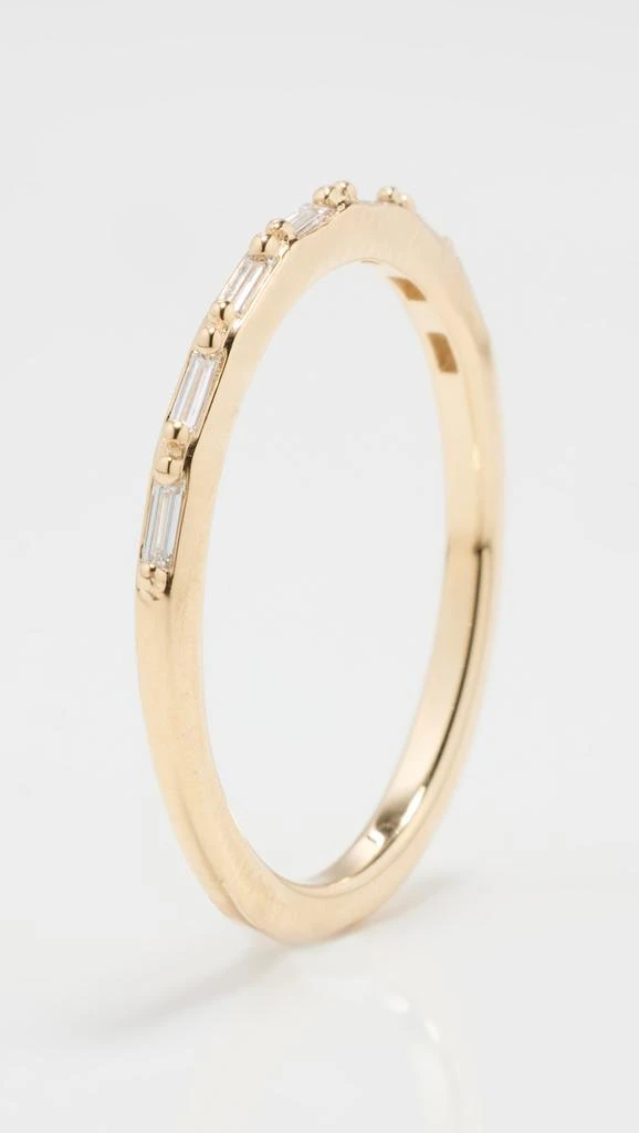 Suzanne Kalan 14k Horizontal Diamond Baguette Ring 5
