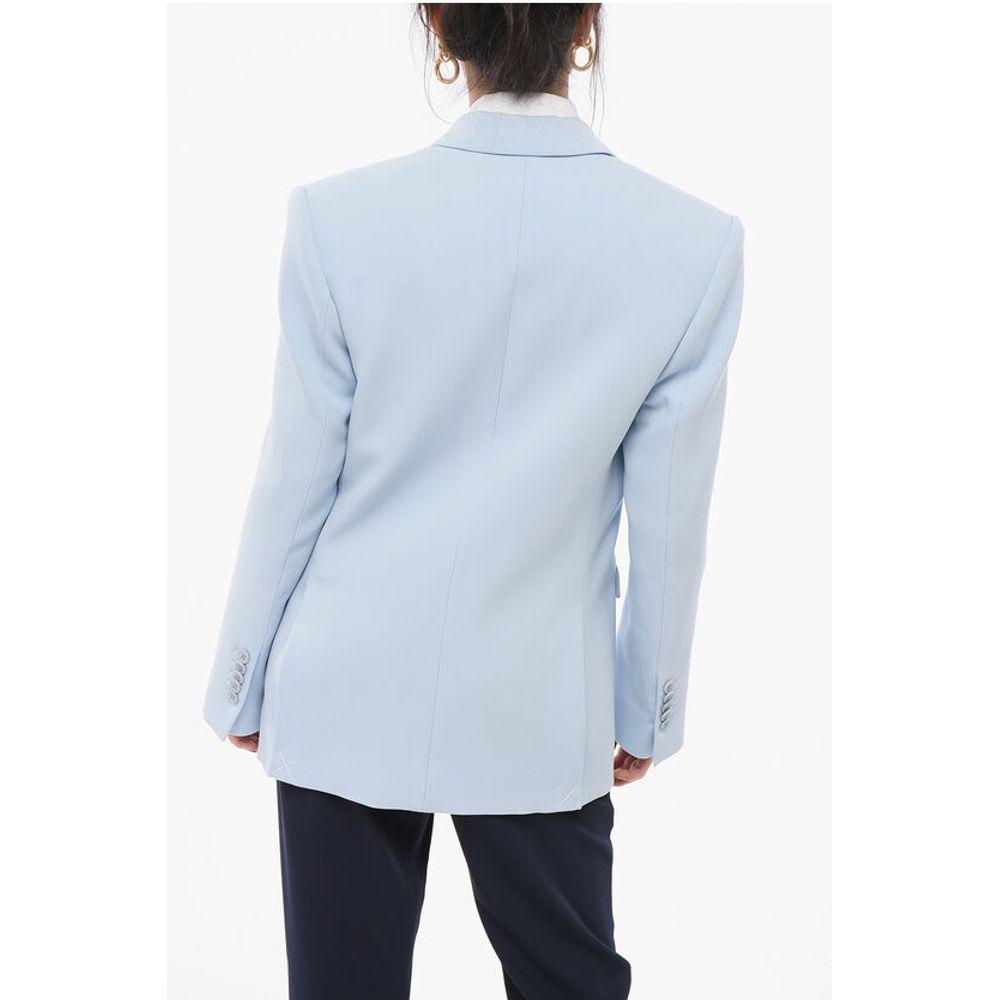 WARDROBE.NYC Wool Double Breasted Blazer with Peak Men's Lapel
