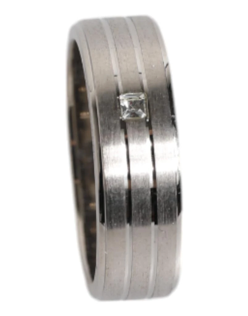 Dolce 
Gabbana Tone Brass Clear Crystal DG Logo Men
s Ring 5