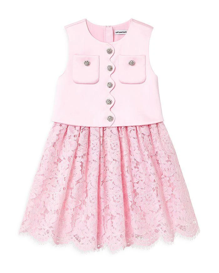 Self Portrait Girls
 Satin Lace Dress - Little Kid, Big Kid
