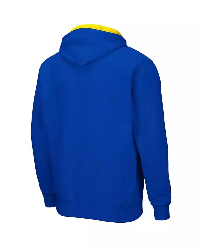 Colosseum Men's Royal Delaware Fightin' Blue Hens Arch and Logo 3.0 Full-Zip Hoodie 4