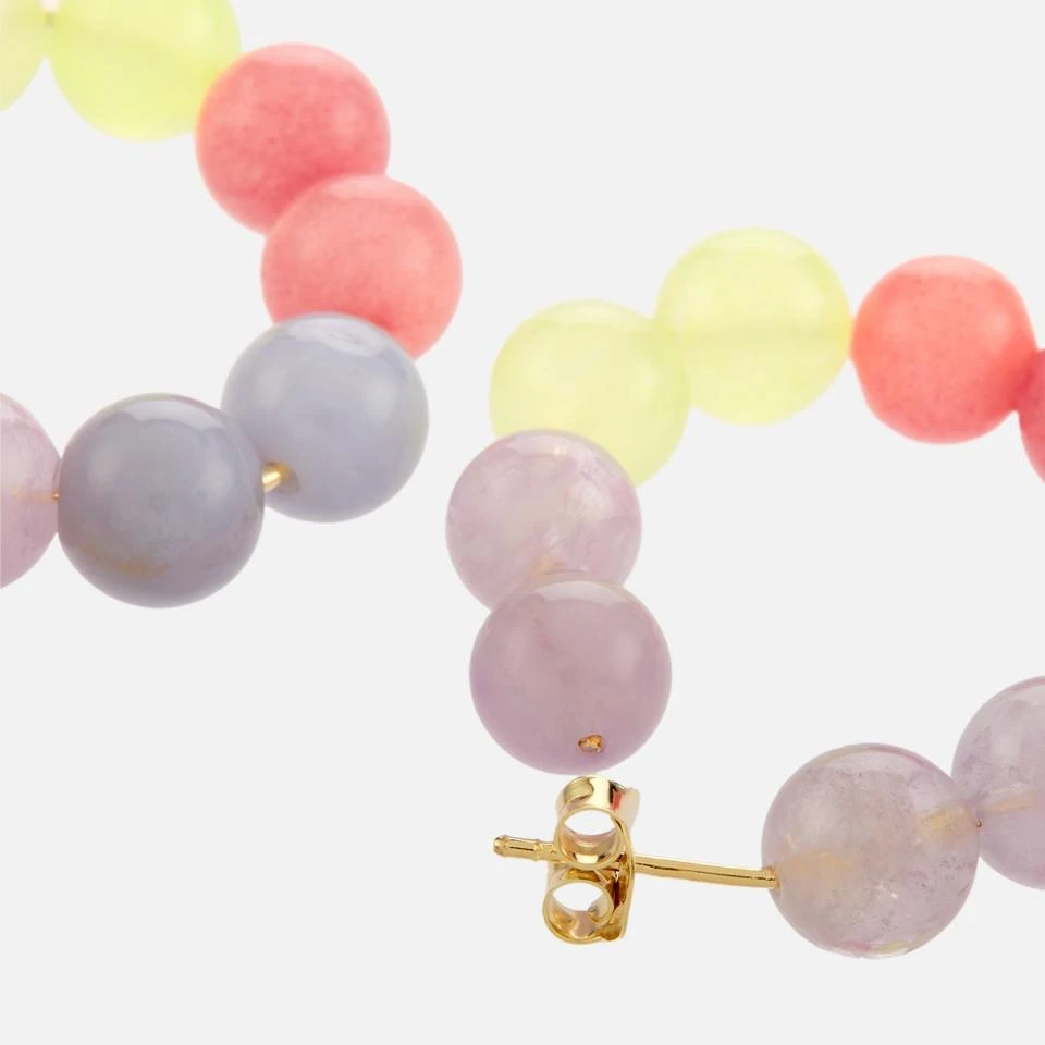 anna + nina anna + nina Summertime Blues Gold-Plated Hoop Earrings 3
