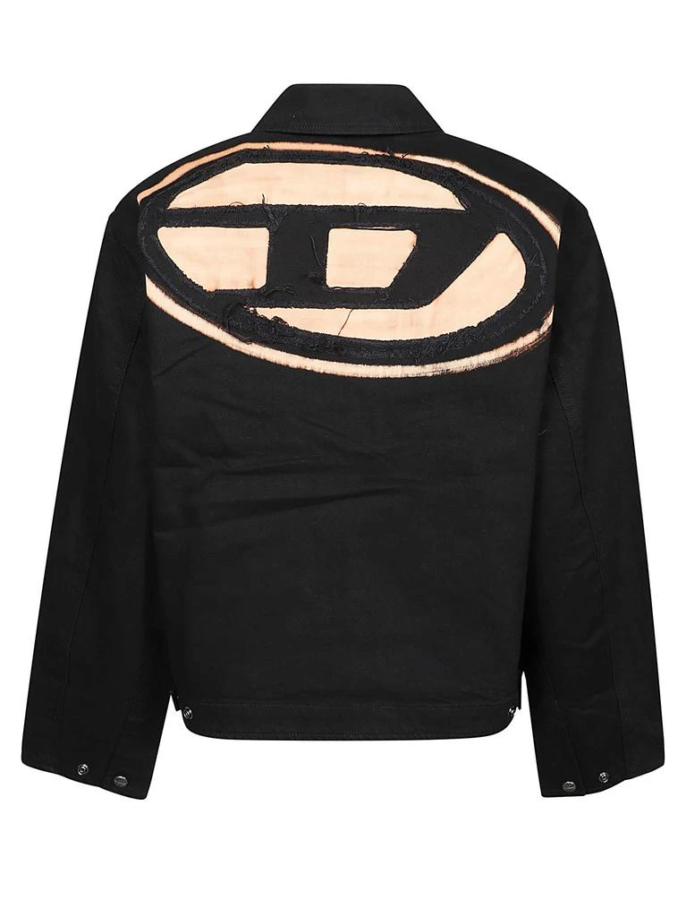 Diesel J-taylor-bleach Logo Embroidered Jacket 2