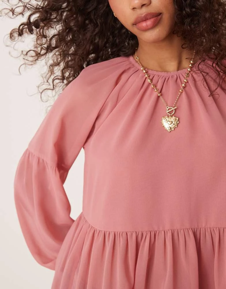 asos pink smock dress Wednesday's Girl - Midaxi Smock Dress - Women - Polyester - S