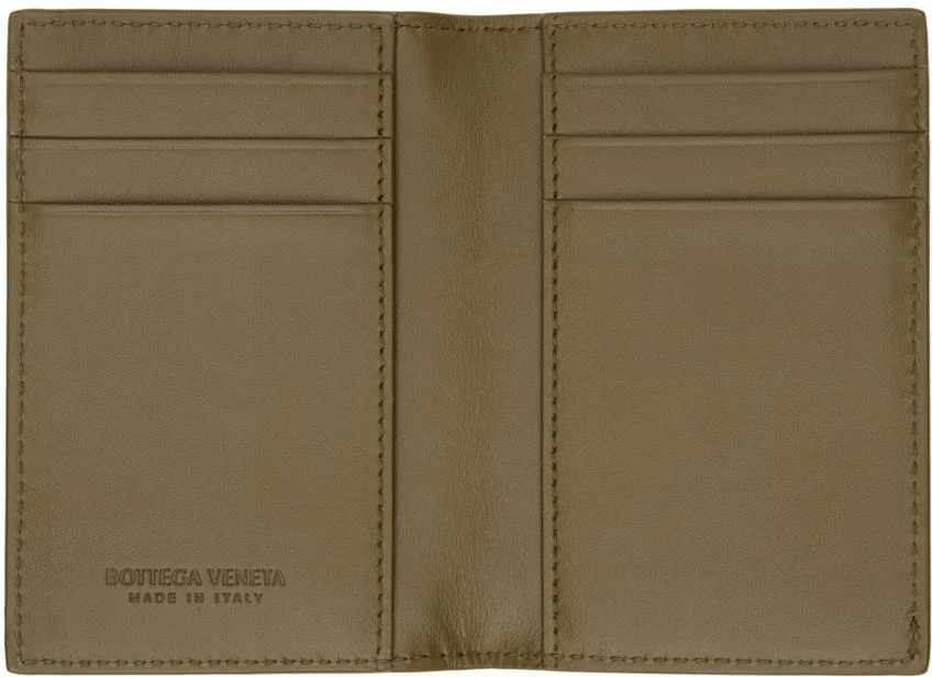 Bottega Veneta Green Intrecciato Flap Card Holder 3