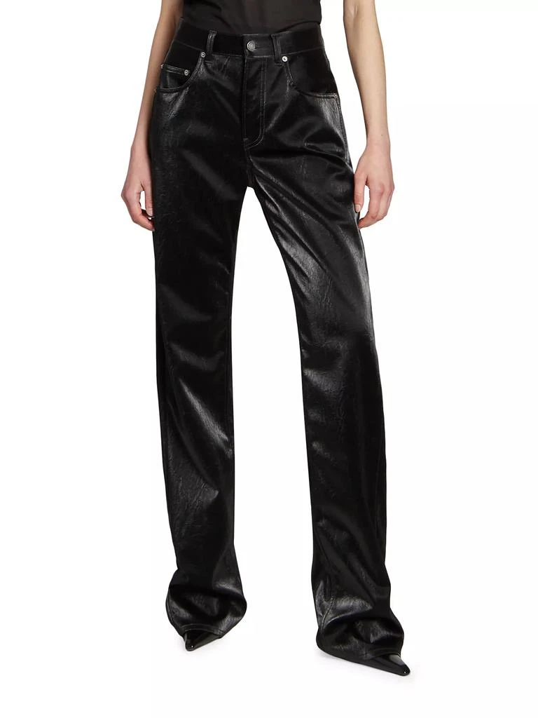 Yves Saint Laurent Long Extreme Baggy Jeans In Crinkle 3
