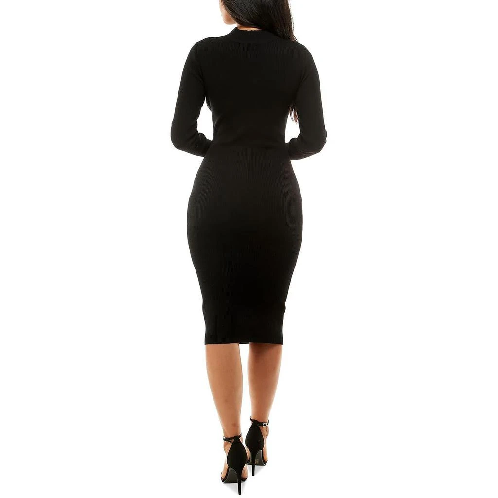 Almost Famous Juniors Womens Knit Cut-Out Sweaterdress 2