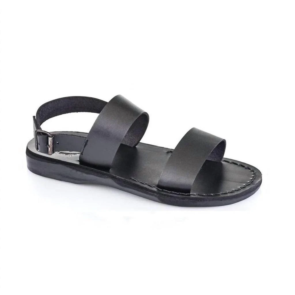 Jerusalem Sandals Unisex - Golan Leather Slingback Flat Sandal 1