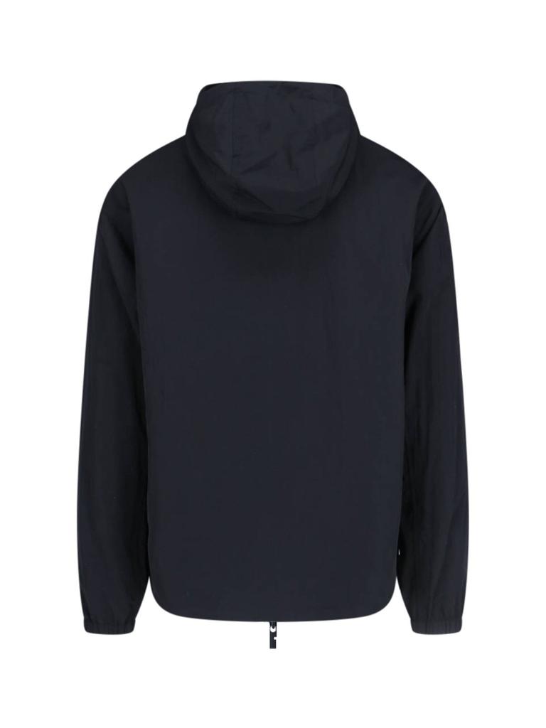 Burberry Burberry Logo Printed Zip-Up Hoodie