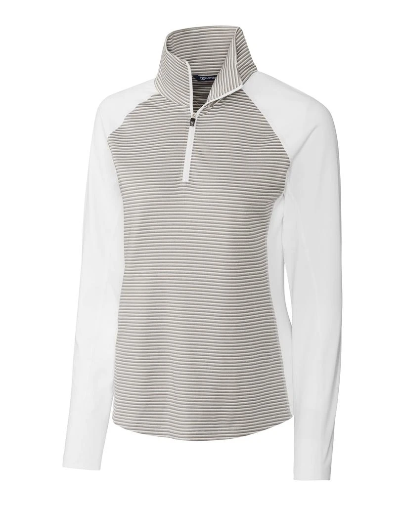 Cutter & Buck Forge Tonal Stripe Stretch Half Zip Womens Top 6