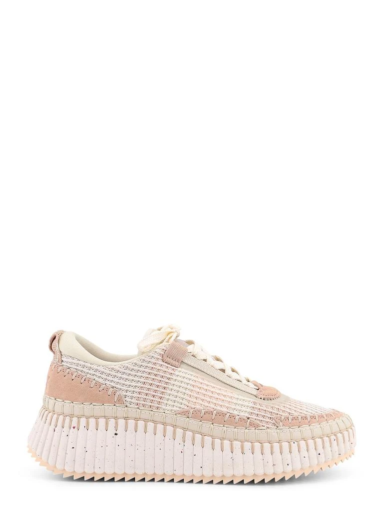 Chloé Nama Low-top Mesh Sneakers With Suede Inserts 1